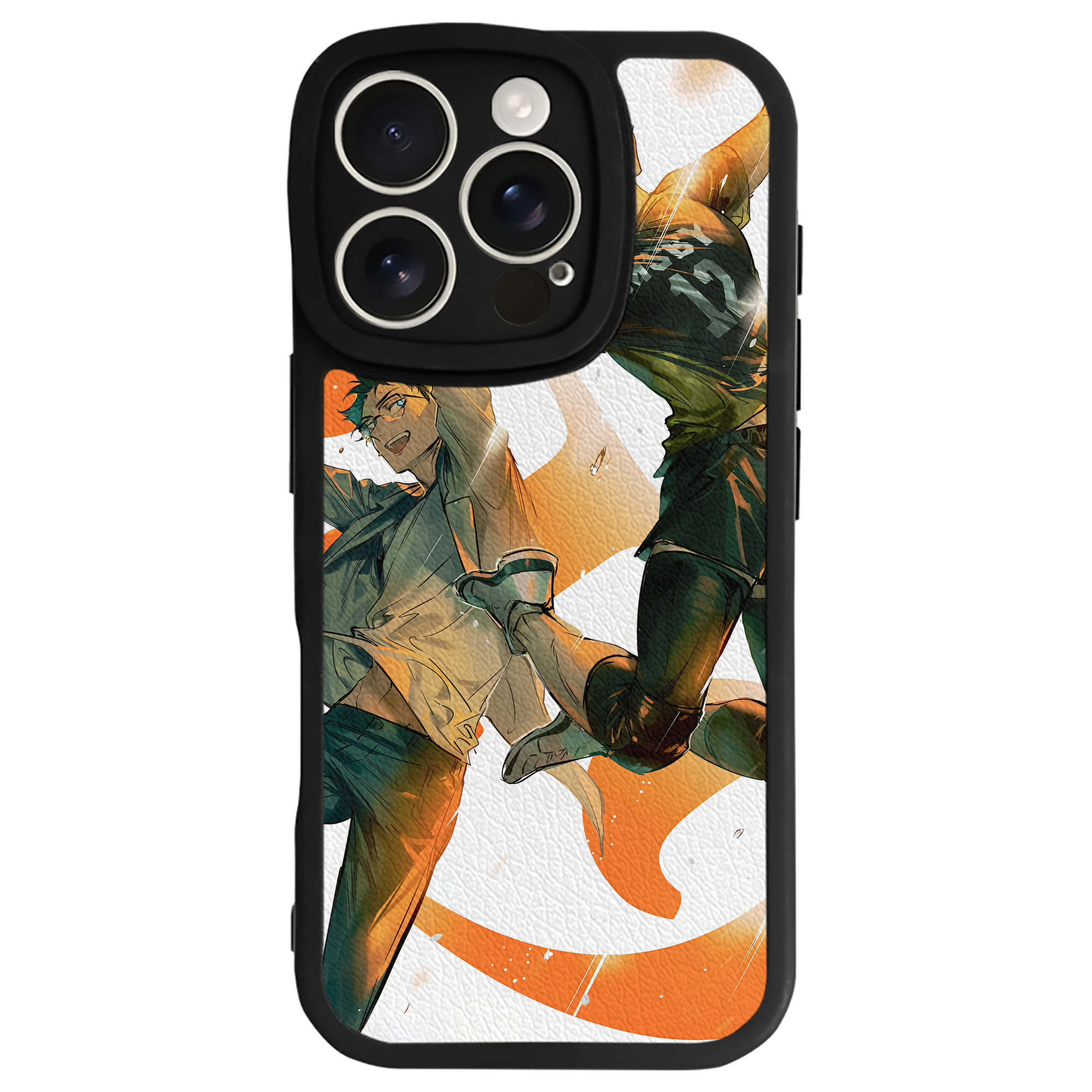 （画像用） ハイキュー!! Haikyu!! 【iPhone 16シリーズ対応】シリコンスマホケース（レザー調） 材質：シリコン